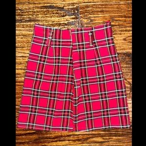 Plaid Skirt- F21- Small